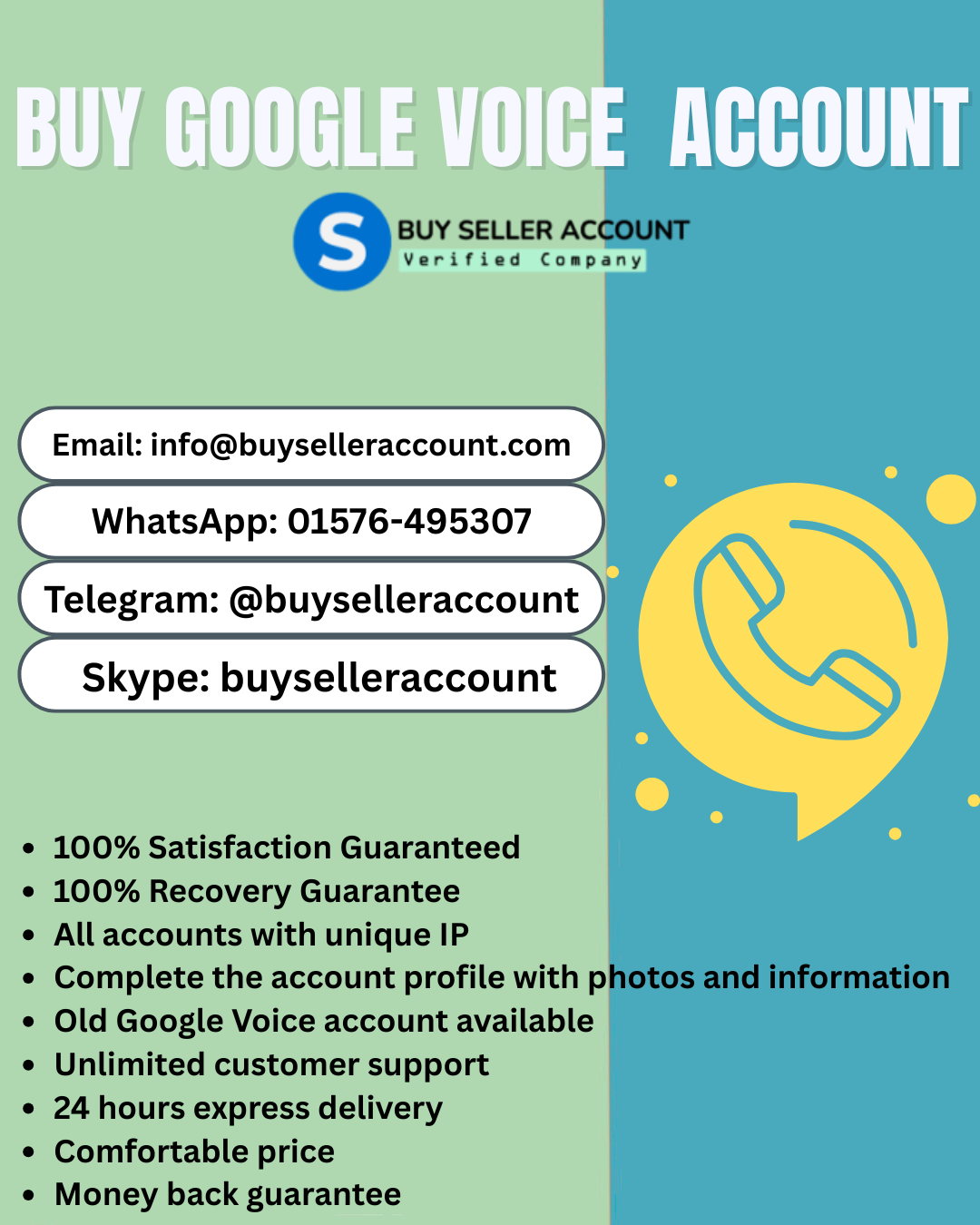 Buy Google Voice Account | 100% Verified & Safe