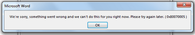 How to solve Office Error Code 0x80070005 when activating office