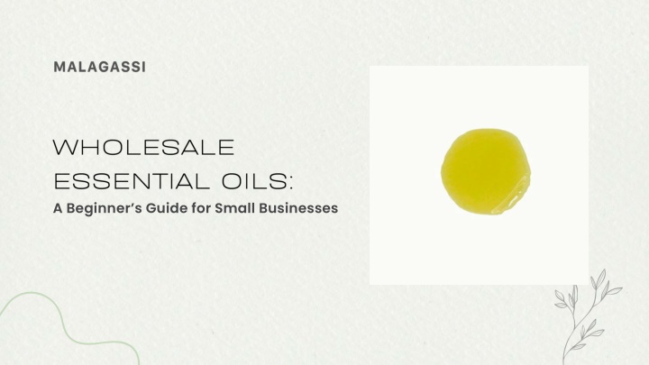PPT - Wholesale Essential Oils A Beginner’s Guide for Small Businesses PowerPoint Presentation - ID:14319324