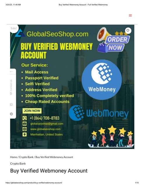 Buy Verified Webmoney Account From globalseoshop.pdf