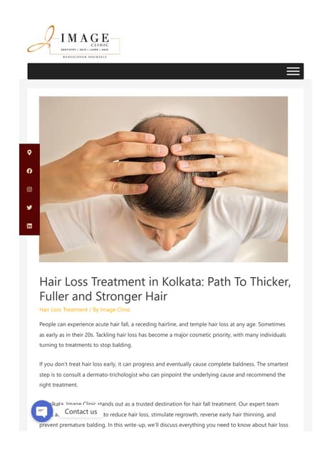 Hair Loss Treatment in Kolkata: Path To Thicker, Fuller and Stronger Hair | PDF