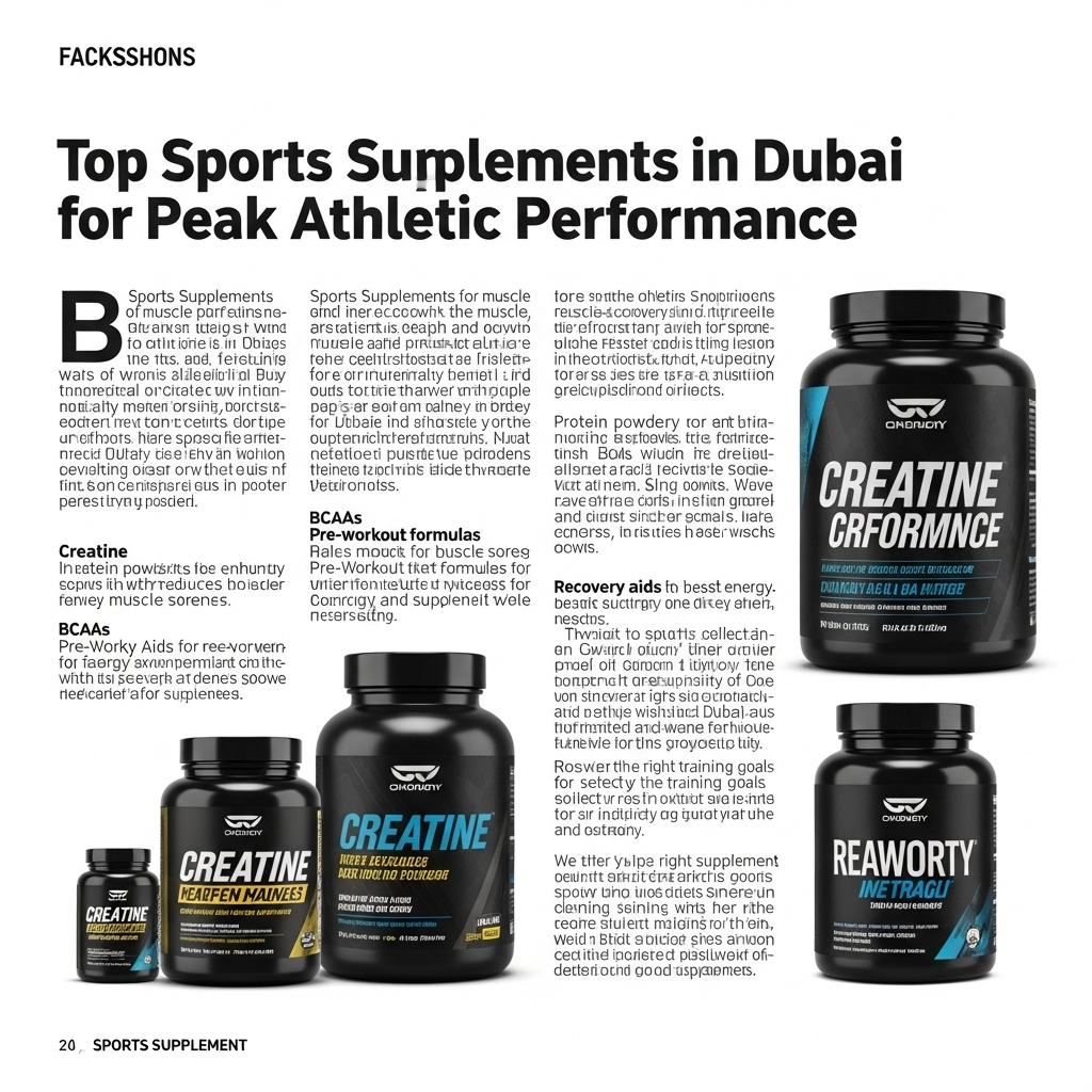 Top Sports Supplements in Dubai for Peak Athletic Performance – Multivitamin Supplements in Dubai