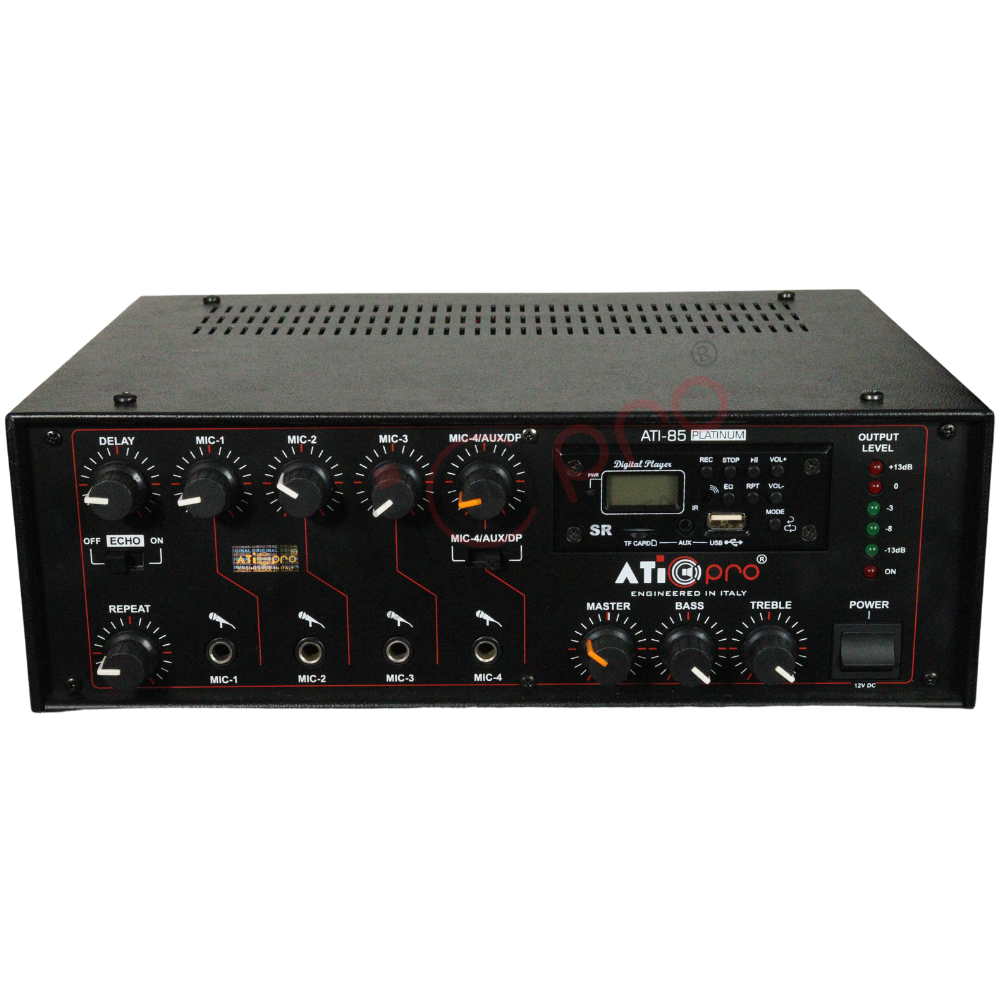 PA Amplifier 85 Watt with Echo Effect for Professional Sound