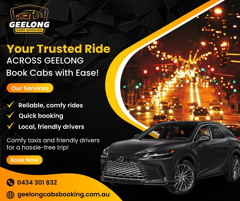 Convenient taxi services at Geelong Cabs Booking | by Geelong Cabs Booking | Aug, 2025 | Medium