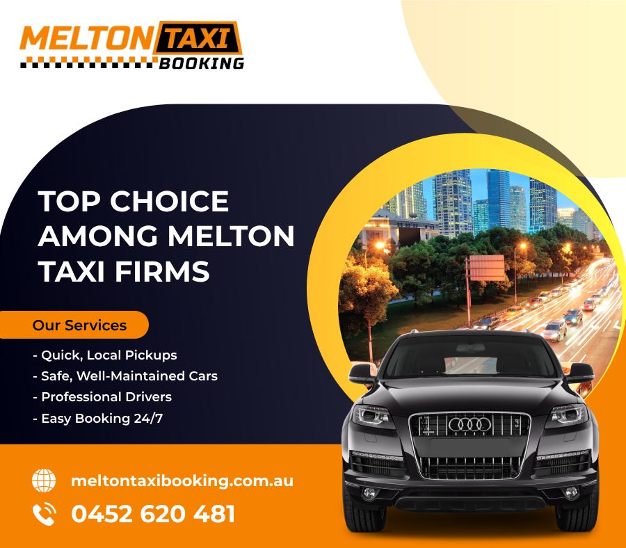Call for taxis services on number at Melton Taxi Booking | by Melton Taxi Booking | Aug, 2025 | Medium