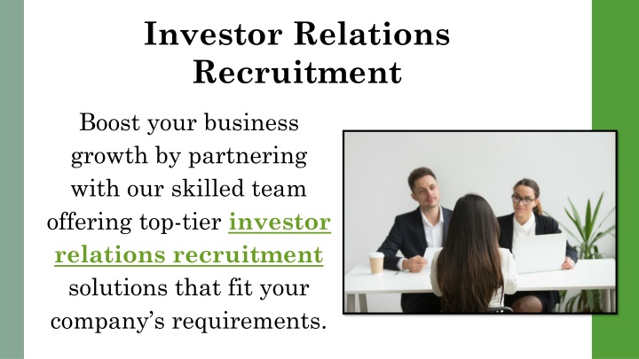 PPT - Investor Relations Recruitment PowerPoint Presentation, free download - ID:14424565