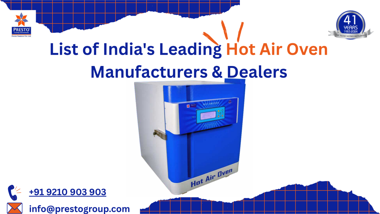List of India's Leading Hot Air Oven Manufacturers & Dealers - Blog