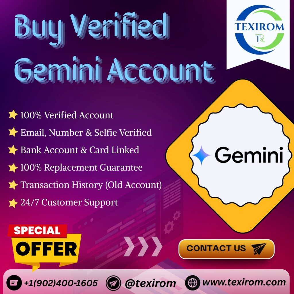 Buy Verified Gemini Account - Texirom Online Bank Account Service