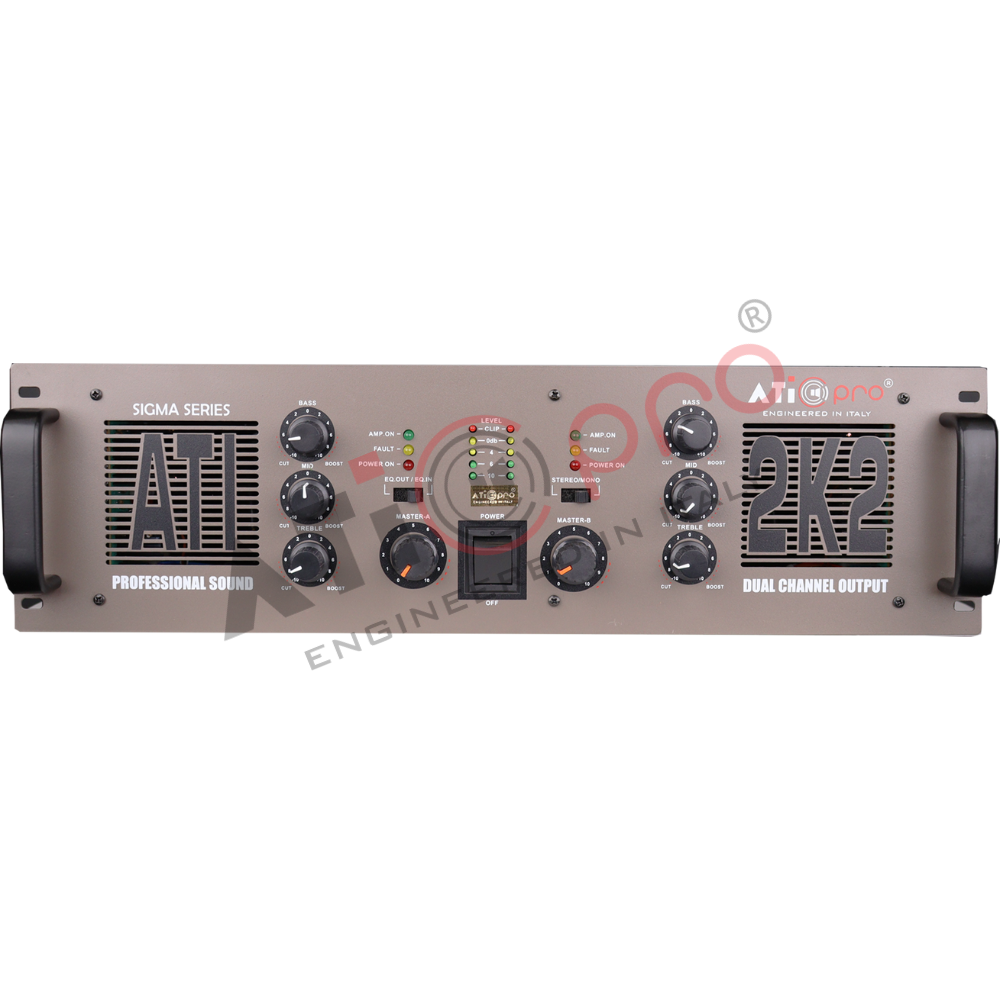 Powerful DJ Amplifier 2200 Watt Model ATI 2K2M for High Performance Sound
