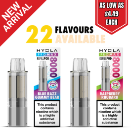 Hyola Pro Max 8000 Prefilled Replacement Pods | Only £5.99