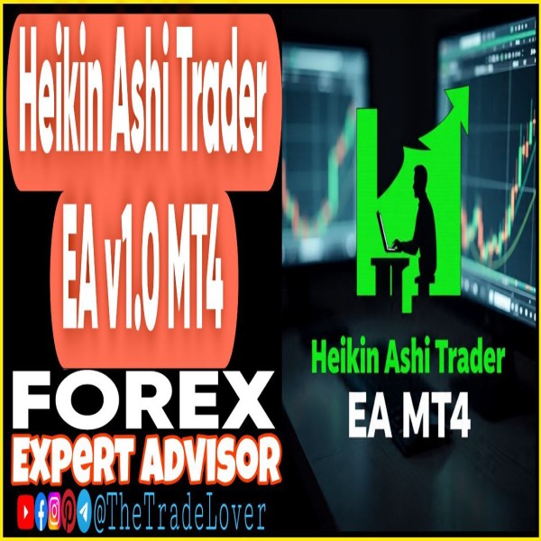 Heikin Ashi Trader EA v1.0 MT4 (Works on Build 1443+) | Forex Robot | MT4 Expert Advisor - The Trade Lovers