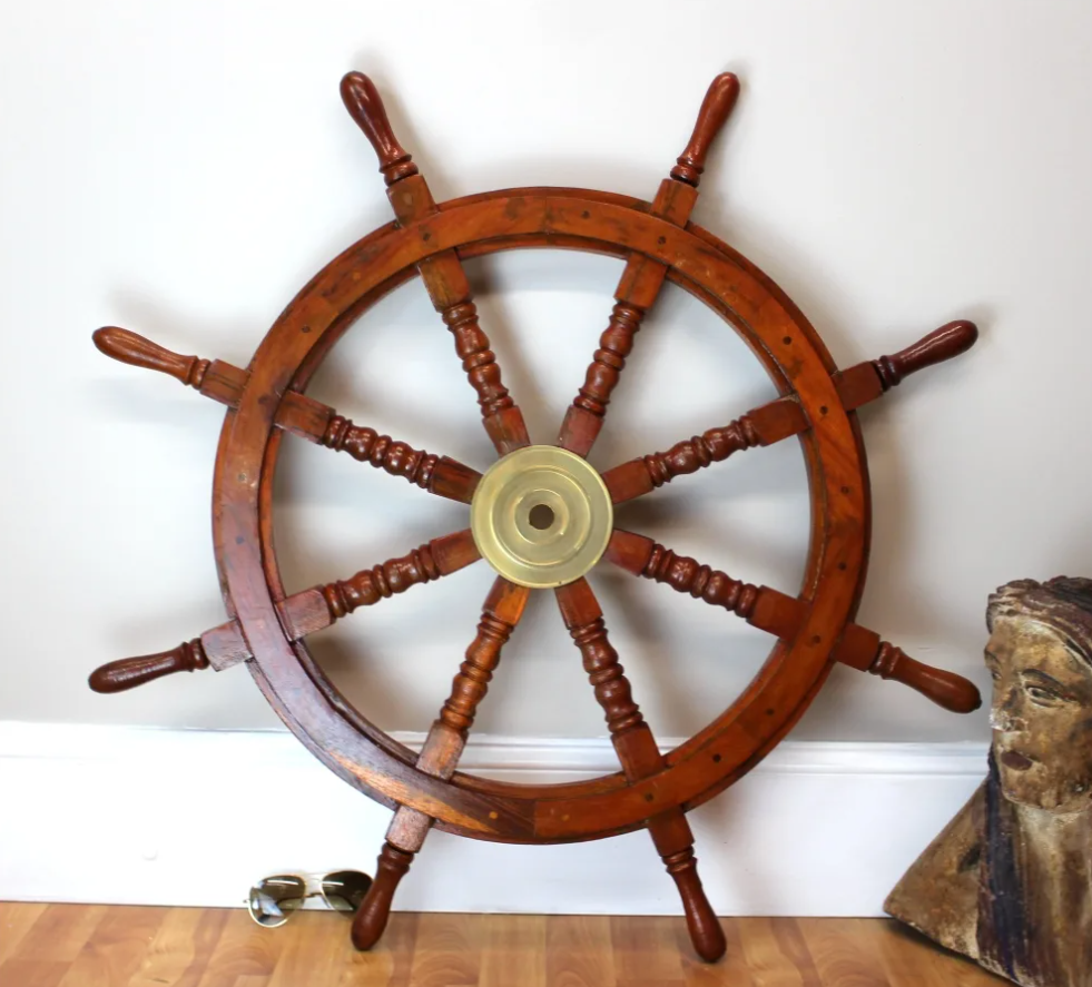 Ship Wheel for Sale as Wall Art: Tips for Mounting and Display