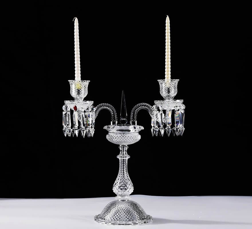 Discover the Graceful Charm of the Twin Table Candelabra Inspired by Baccarat - Designer Chandeliers - Medium