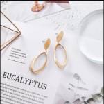 Oval Drop Earrings