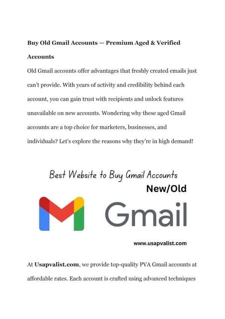 How Do I Buy Old Gmail Accounts Aged and Cheap.docx