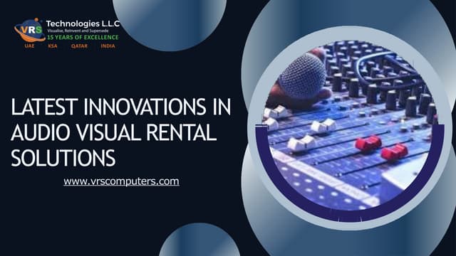 Latest Innovations in Audio Visual Rental Solutions | PPTX