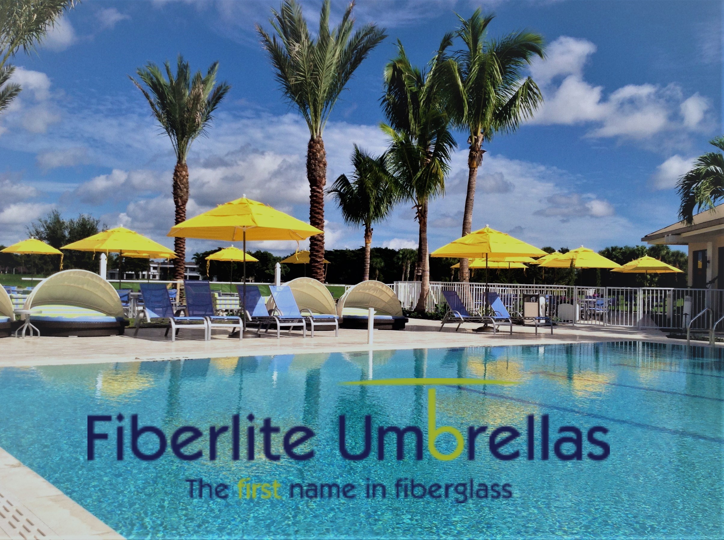 Poolside, Outdoor and In-Pool Patio Umbrellas – Fiberlite Umbrellas