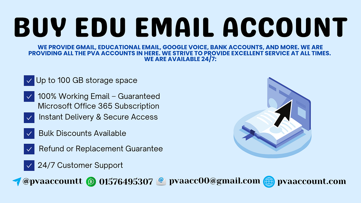 Buy Edu Email Account — Unlock Unlimited Student Perks at PVAAccount | by Amili Amme | Oct, 2025 | Medium