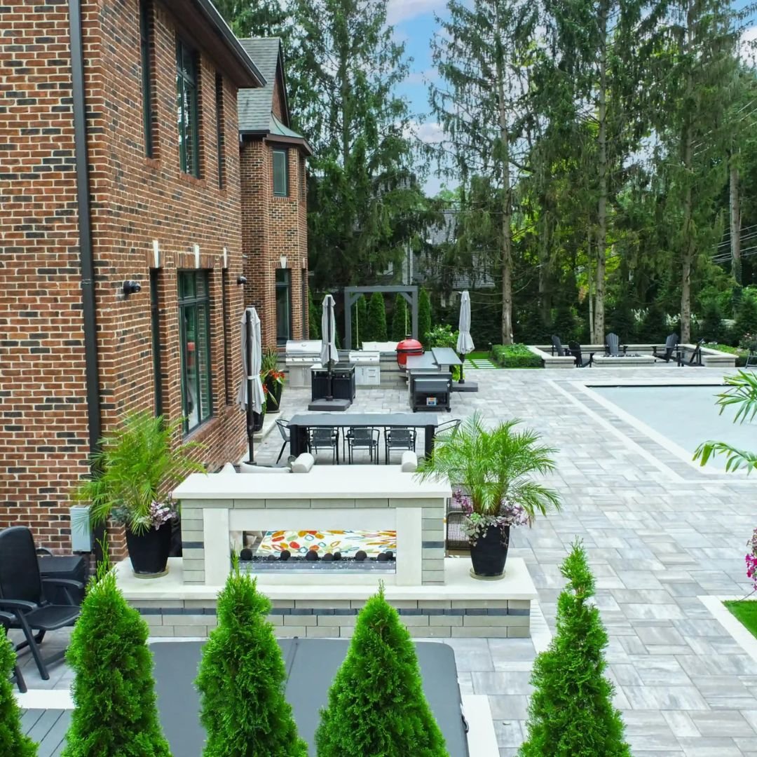 Brick Pavers Installation in Michigan | Luxury Resorts Design & Build