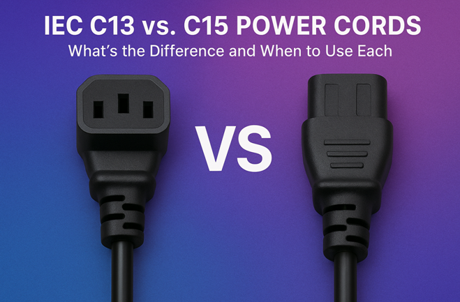 Comparison Between IEC C13 and C15 Power Cords: Their Use Cases