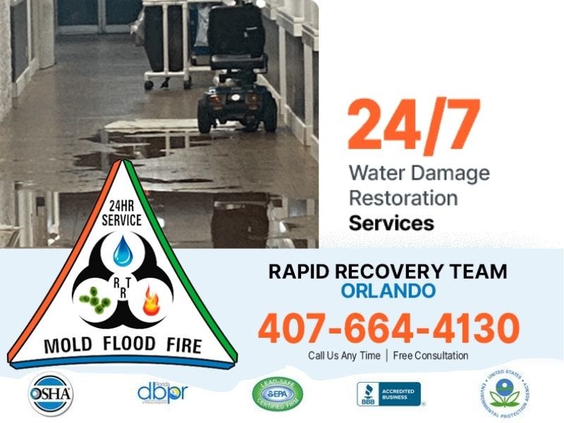 Water Extraction Orlando, Mold Removal in Orlando, and Flood Cleanup Emergency Services by the Rapid Recovery Team Orlando | by Rapid Recovery Team Orlando | Oct, 2025 | Medium