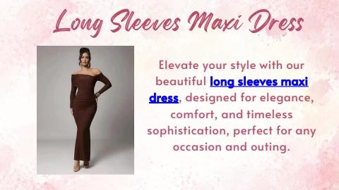 Long Sleeves Maxi Dress