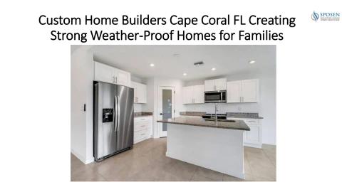 Home Builders Cape Coral FL