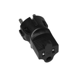 USA NEMA 5-15R to Europe Schuko CEE7/7 Power Plug Adapter