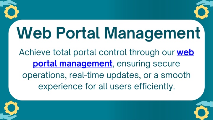 PPT - Web Portal Management PowerPoint Presentation, free download - ID:14636519