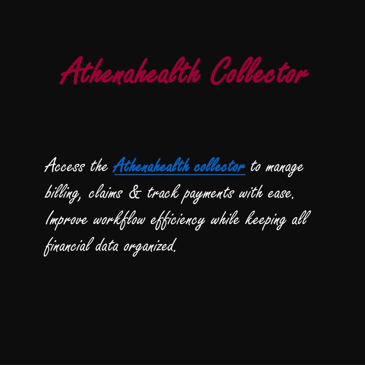 PPT - Athenahealth Collector PowerPoint Presentation, free download - ID:14655800