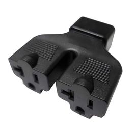 IEC320 C20 Male Plug to Two way NEMA 5-20 Connector Adapter Splitter