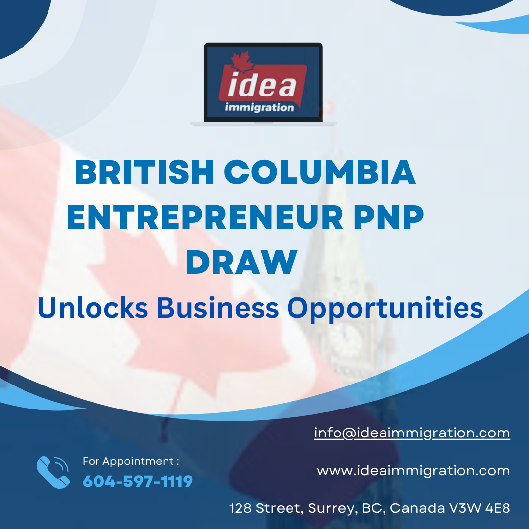 British Columbia Entrepreneur PNP Draw Opportunities