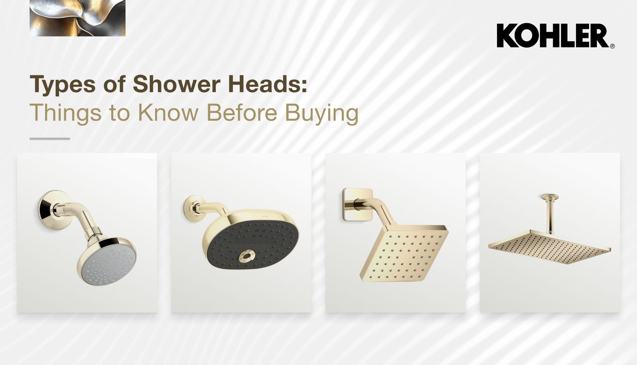 Types of Shower Heads to Know Before Buying | Kohler Bhutan