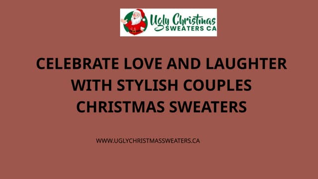Celebrate Love and Laughter with Stylish Couples Christmas Sweaters