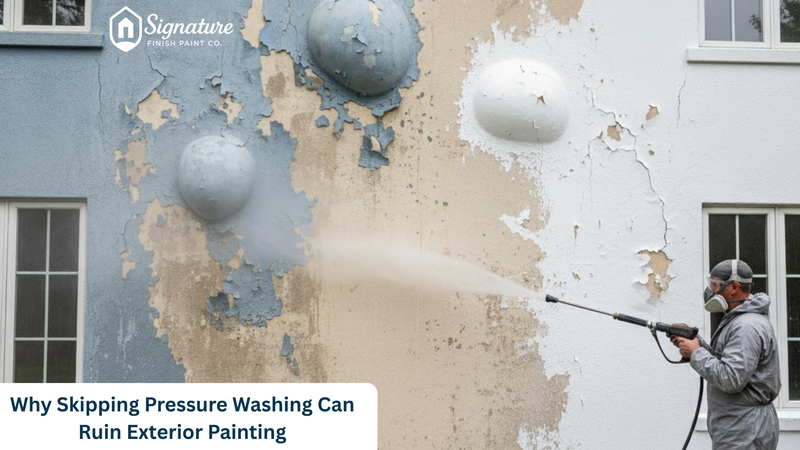 Why Skipping Pressure Washing Can Ruin Exterior Painting - Signature Finish Paint Co.