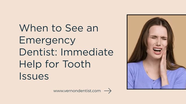 When to See an Emergency Dentist Immediate Help for Tooth Issues | PDF