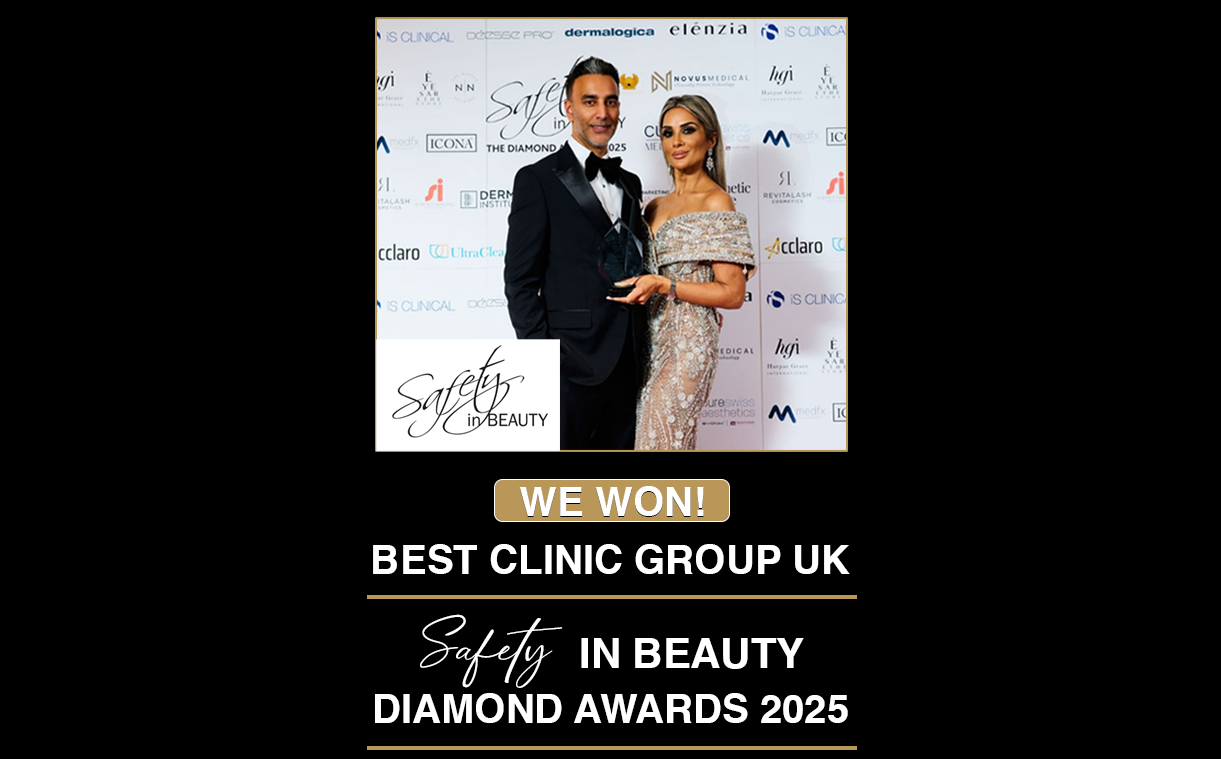 WE WON! Best Clinic Group UK 2025 atSafety in Beauty Diamo - The Medispa