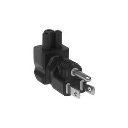 C5 to USA NEMA 5-15P Angle Power Plug Adapter