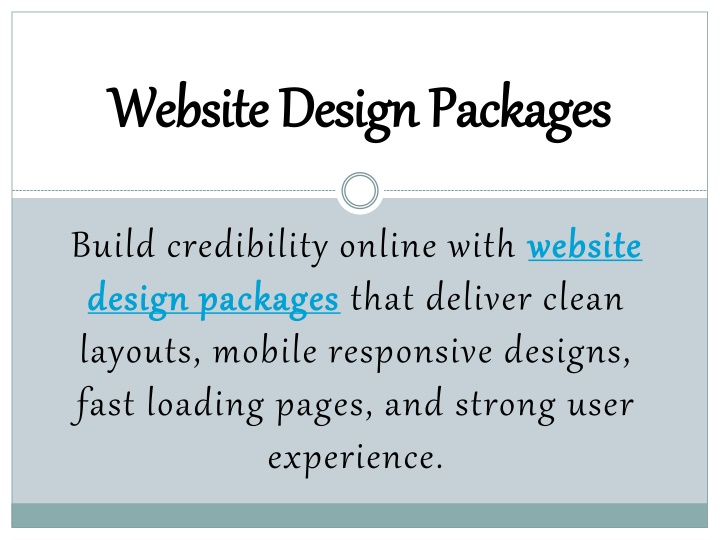 PPT - Design & Development Packages PowerPoint Presentation, free download - ID:14718940