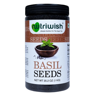 Nutriwish Natural Basil Seeds