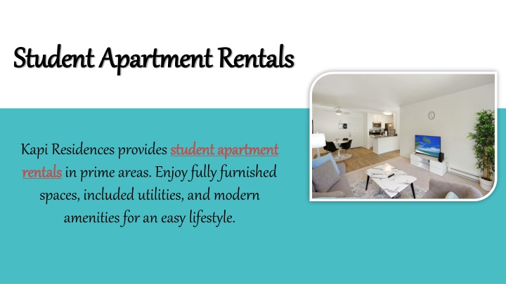 PPT - Student Apartment Rentals PowerPoint Presentation, free download - ID:14751677