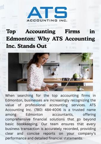 Top Accounting Firms in Edmonton Why ATS Accounting Inc. Stands Out