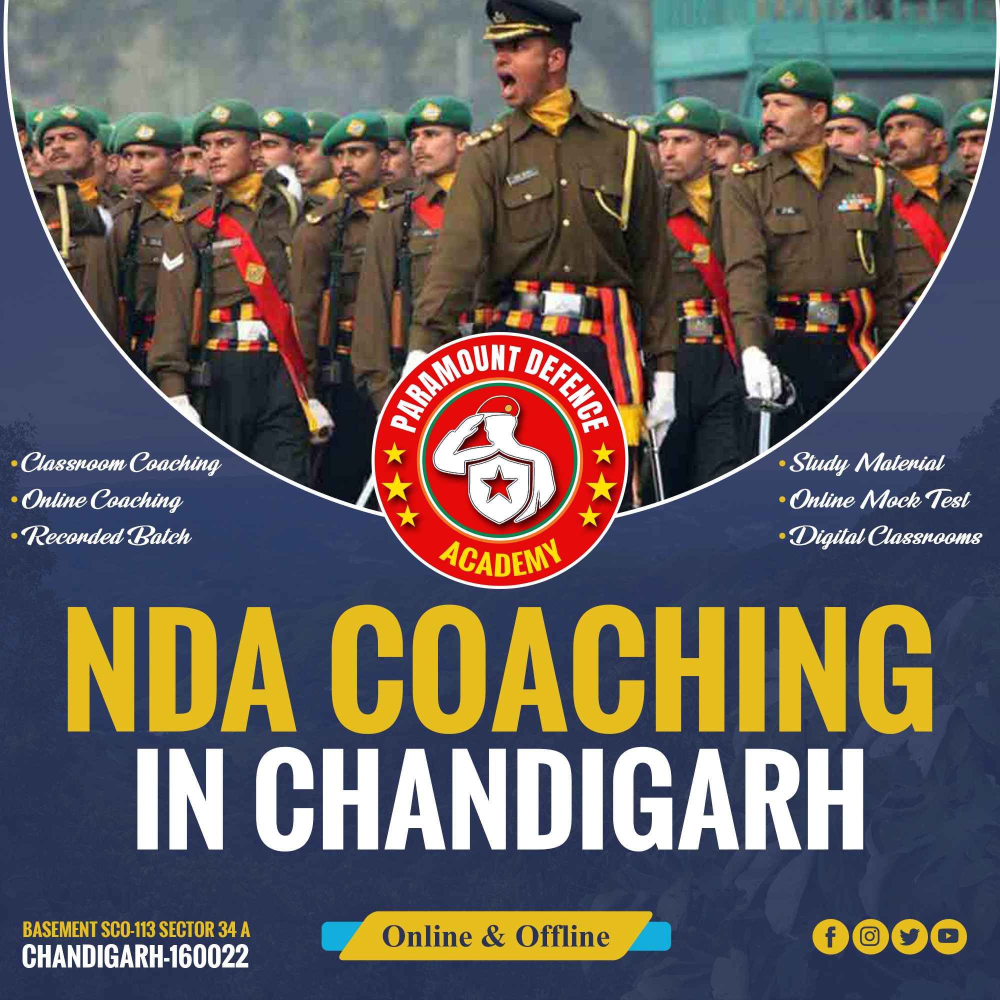 NDA Coaching in Chandigarh | NDA Institute | 8284952200