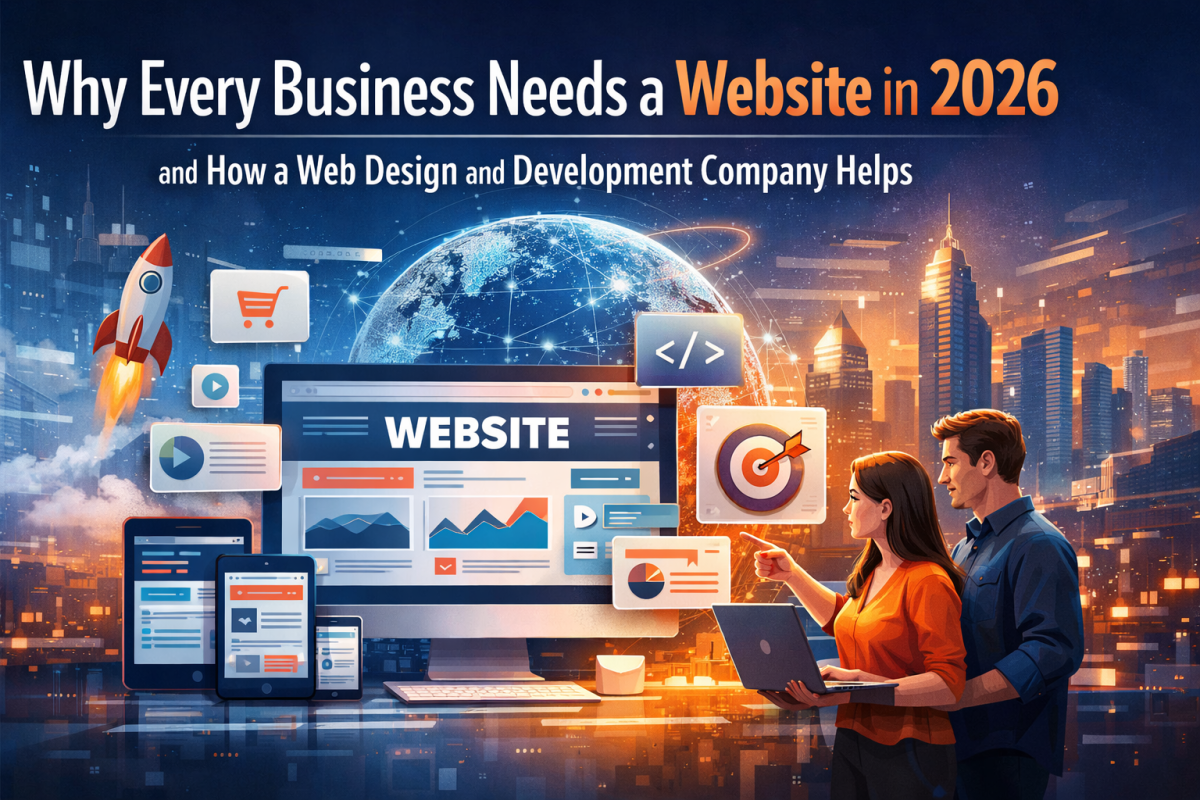 Why Every Business Needs a Website in 2026 and How a Web Design and Development Company Helps – TechCentrica India