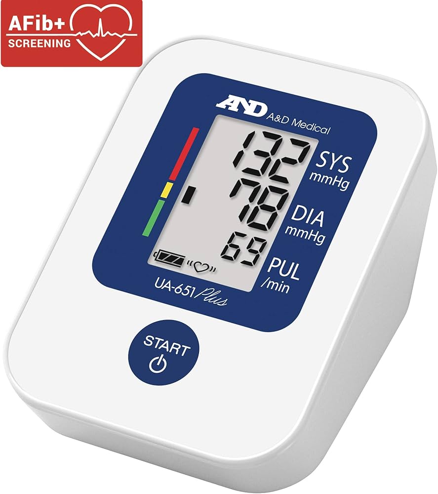 UA-651 Plus Digital Upper Arm Blood Pressure Monitor - AFib+ Screening Indicator (22-32cm)