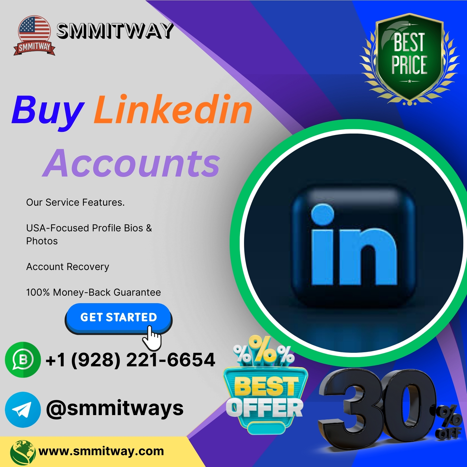 Buy Linkedin Accounts - smmitway