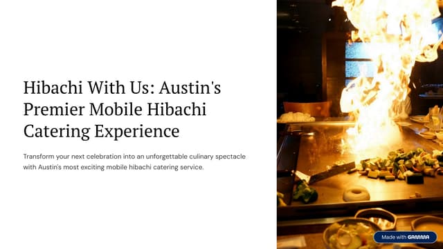 Hibachi Catering in Austin | At-Home Japanese Grill | PDF