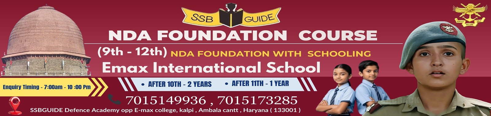 Sainik School in Ambala | Admission Open 2026 – SSB Guide Academy