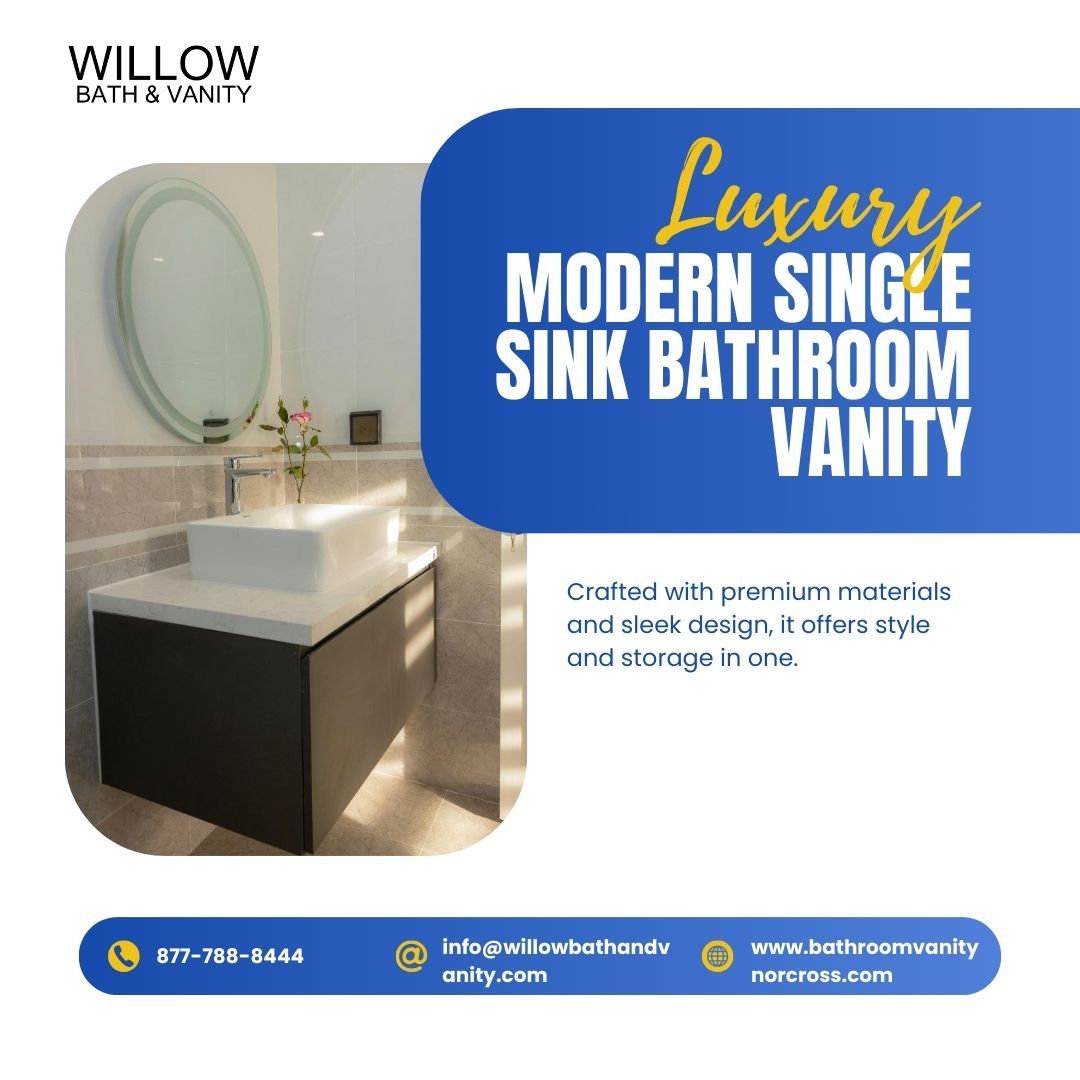 Luxury Modern Single Sink Bathroom Vanity